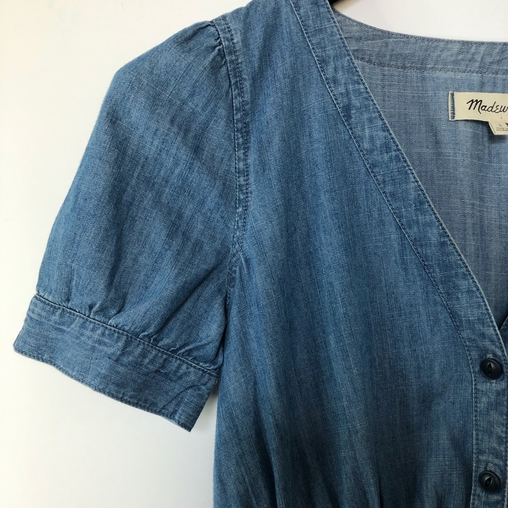 Madewell Denim Daylily Dress SZ 0 - Picture 11 of 15